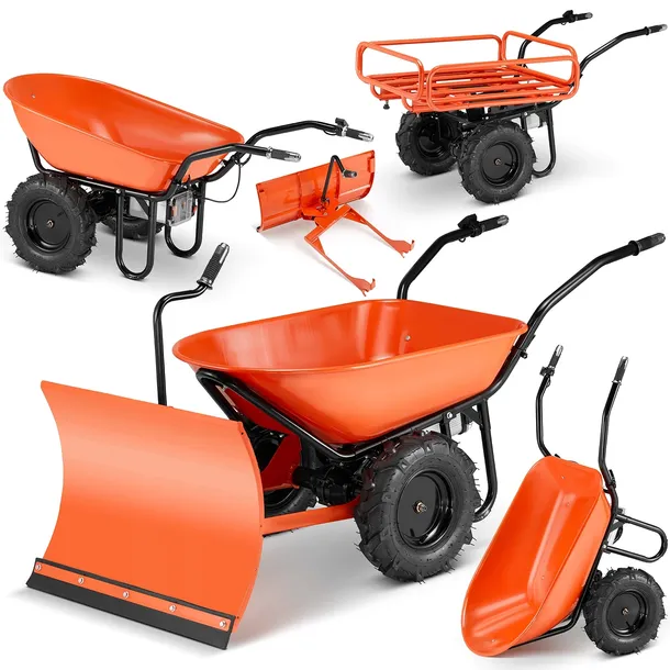 Taczka elektryczna budowlana koleba ogrodowa BAUMR-AG 3w1 120L 260kg 40V