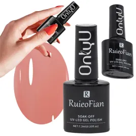 lososiowy-roz-hybrydowy-lakier-do-paznokci-z-polyskiem-lakier-uv-l170