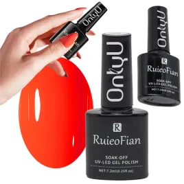 jasny-pomaranczowy-hybrydowy-lakier-do-paznokci-z-polyskiem-uv-onlyu-l071