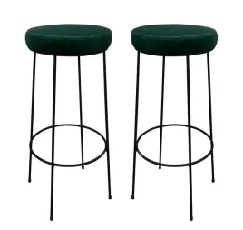 2-x-hoker-wysoki-taboret-75-cm-zielony-metalowy-1p