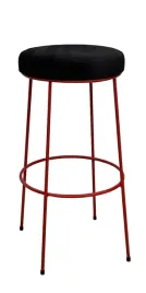hoker-niski-taboret-66cm-czerwony-metalowy-loft-1p
