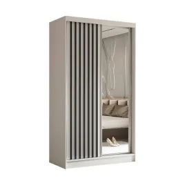 szafa-120cm-z-lustrem-biala-czarne-lamele-lam120