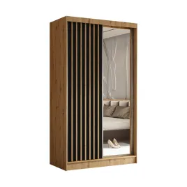 szafa-120-lustro-dab-artisan-czarny-lamele-lam120