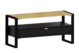 szafka-rtv-100-cm-artisan-czarna-szuflada-loft
