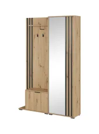 garderoba-dab-artisan-czarne-lamele-131-cm-nell