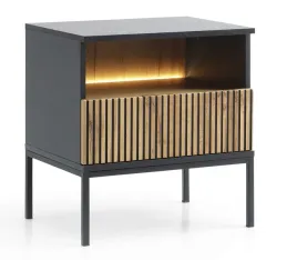 stolik-nocny-led-54-cm-czarny-dab-wotan-loft-sento