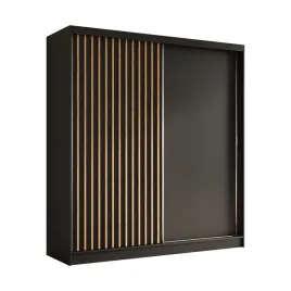 szafa-dwudrzwiowa-200-cm-czarna-lamele-dab-artisan-lam200