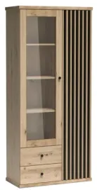 witryna-dwudrzwiowa-86-cm-dab-artisan-lamele-cl2