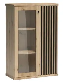 witryna-dwudrzwiowa-86-cm-dab-artisan-lamele-cl3