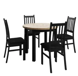 komplet-stol-okragly-z-krzeslami-dab-artisan-czarny-perbet