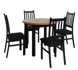 komplet-stol-okragly-z-krzeslami-dab-wotan-czarny-perbet