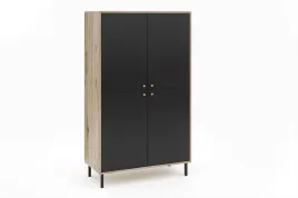 komoda-wysoka-83-cm-dab-artisan-czarny-mat-mok-2
