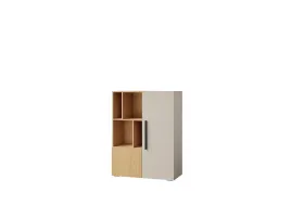 regal-niski-z-drzwiami-90-cm-dab-wiosenny-kaszmir-lorin-l6