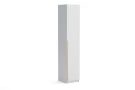 waska-szafa-slupek-45-cm-biala-zloty-uchwyt-z-polkami-drazkiem-bristol