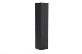 waska-szafa-slupek-45-cm-czarna-uchwyt-czarny-z-polkami-drazkiem-bristol