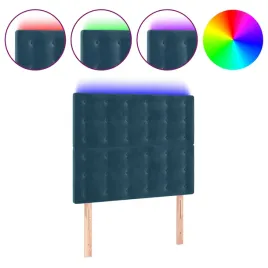 zaglowek-do-lozka-z-led-ciemnoniebieski-80x5x118-128-cm
