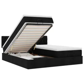 czarna-rama-lozka-z-materacami-sprezynowymi-203-x-200-x-78-88-cm