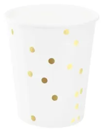 kubeczki-zlote-kropki-papierowe-na-urodziny-6szt