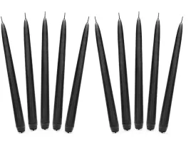 duze-swiece-stozkowe-czarne-matowe-10szt-24cm