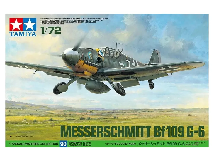 samolot-messerschmitt-bf109-g-6-model-60790-tamiya-produkt-wprowadzony-do-obrotu-na-terenie-ue-przed-13-12-2024-tak
