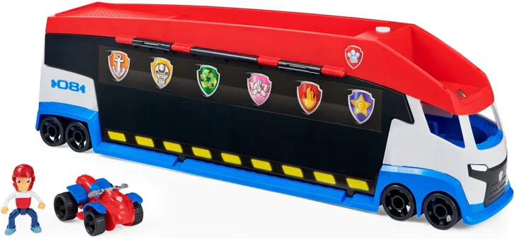 PSI PATROL CIĘŻARÓWKA WIELKI PATROLOWIEC 70 CM + RYDER FIGURKA I QUAD