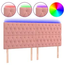 zaglowek-do-lozka-z-led-rozowy-200x7x118-128cm-aksamit