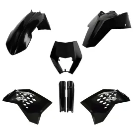 plastikow-kit-polisport-ktm-exc-08-11-czarny-wytrzymale