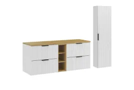 zestaw-meblowy-artisan-140cm-z-blatem-i-szafka-wysoka