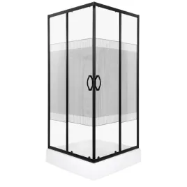kabina-prysznicowa-kwadrat-czarna-xenia-sq-90-bl-z-brodzikiem