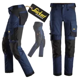 spodnie-robocze-meskie-snickers-premium-mocne-elastyczne-stretch-cordura
