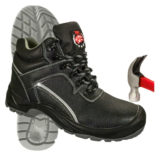 Buty robocze męskie TRZEWIKI ROBOCZE z NOSKIEM BHP Lekkie Wygodne Skórzane