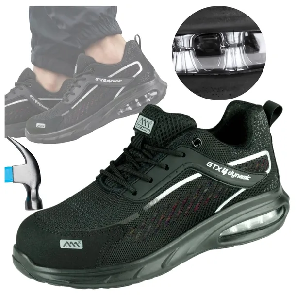 Buty robocze S1 Półbuty Robocze BHP z Noskiem sportowe Oddychające Lekkie