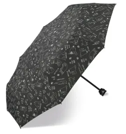 essentials-happy-rain-42105-super-mini-cats-parasolka-czarna-w-kotki