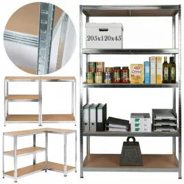regal-metalowy-magazynowy-garazowy-5-poziomowy-205x120x45cm-875kg-4mm-rino