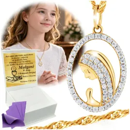 zloty-lancuszek-z-medalikiem-matki-boskiej-585-na-komunie-chrzest-grawer