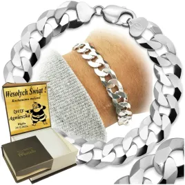 bransoletka-srebrna-meska-pancerka-930-mm-diamentowana-925-grawer-gratis