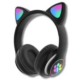 sluchawki-dla-dzieci-kocie-uszy-bezprzewodowe-bluetooth-czarne