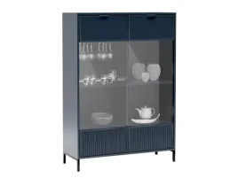 witryna-style-8-granatowa-ryflowany-front-szerokosc-105-cm-do-salonu