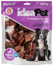 ideapet-kostka-z-kaczka-i-ryba-500g-przysmak-dla-psa-trenerki-treserki