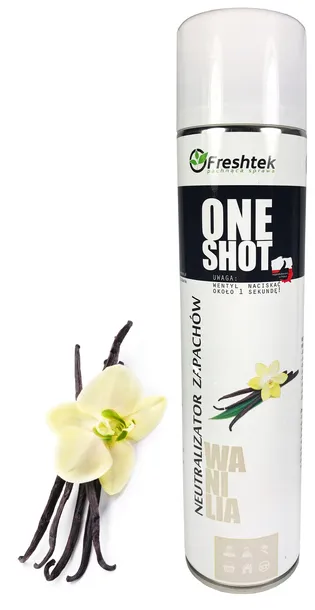 Freshtek One Shot WANILIA Odświeżacz neutralizator zapachów 600ml