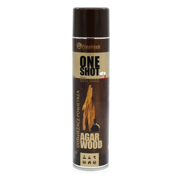 Freshtek One Shot AGARWOOD Odświeżacz neutralizator zapachów 600ml