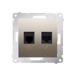 simon-54-gniazdo-komputerowe-rj45-kat-5e-gniazdo-telefoniczne-rj12-zloty