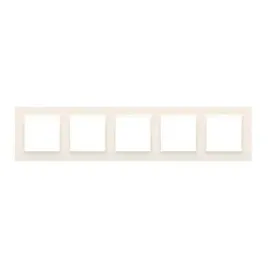 kontakt-simon-10-ramka-5-krotna-uniwersalna-pion-poziom-cr5-41-kremowa