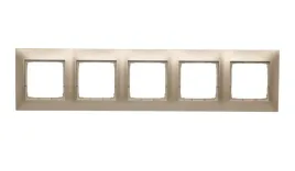 kontakt-simon-54-ramka-pieciokrotna-do-puszek-karton-gips-zloty-mat