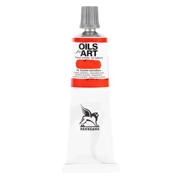 Farba olejna RENESANS 60 ml (18 - cynober szkarłatny)