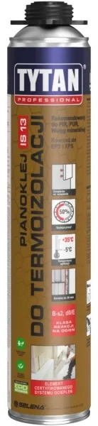 Pianoklej Klej IS13 Tytan Professional do Termoizolacji 870ml Styropian XPS