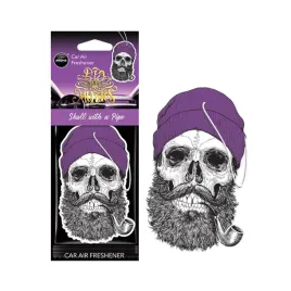 zawieszka-aroma-car-muertos-violet-skull-with-a-pipe