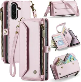 caseme-skorzane-etui-portfelowe-z-klapka-do-samsung-galaxy-a36-5g-rozowe