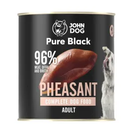 john-dog-pure-black-monobialkowa-karma-mokra-dla-psa-bazant-800g
