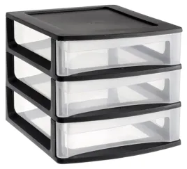 szafka-modulowa-3-szuflady-a6-waskie-czarna